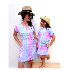 mommy and me tie dye dress