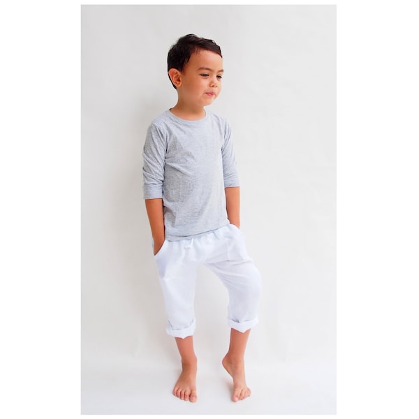 Boy Linen Pants Etsy