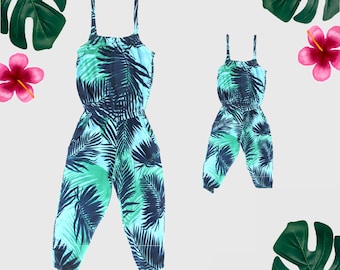 matching rompers for mom and daughter