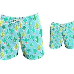 Father Son Matching Swim Trunks, Father and Son Matching Swimsuit, Dad and Son Matching Swim Trunks, Father Son Matching Outfit, Dad Gift image 1