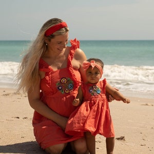 Mom Daughter Matching Dress for First Birthday - Etsy