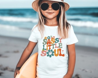 Sassy Little Soul Tee | Sassy Girls T-Shirt | Toddler Girl Shirt | Hippie Kids Shirt | Boho Kids Shirt | Beach Kids Tee | Summer Kids Shirt