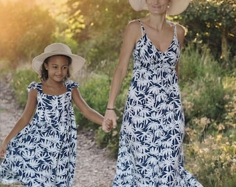 Bijpassende familie-outfit, bijpassende outfit mama en ik, outfit papa en ik, jurken mama en ik, Moederdagcadeau, vaderdagcadeau