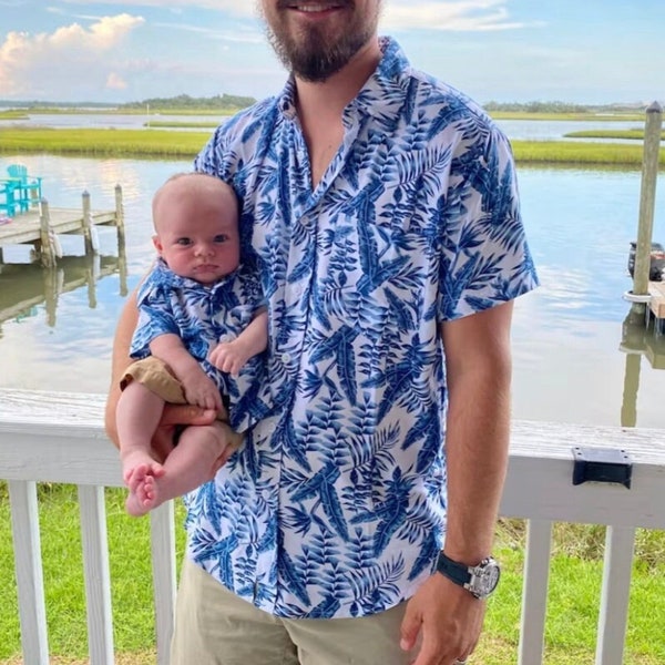 Father and son matching shirts | Daddy & Me matching Outfit | Father and Son Outfit | Tropical shirt | Dad and son shirts | Fathers day Gift