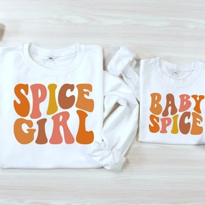 Mama & Mini Sweatshirt, Mini Spice Sweatshirt,Halloween Mommy and Me Outfit,Mom Daughter Halloween Sweatshirts,Matching Halloween Jumper