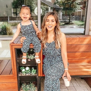 Mommy and me outfits | Mommy and Me dresses | Mommy and Me matching outfits | Leopard Jumpsuit | Mommy and Me Gifts | Mother's day gift