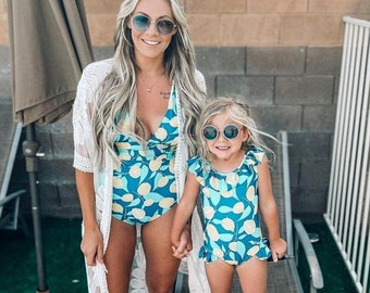 Mommy Me Swimsuits Mommy and Me Outfits Matching Family