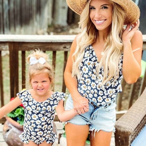 Mommy and Me Swimsuit Matching Mother Daughter Swimsuit - Etsy