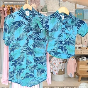 Father and son matching shirts - Tropical, Father and Son Outfit, Tropical shirts, dad and son shirts, matching Shirts, Fathers day Gift