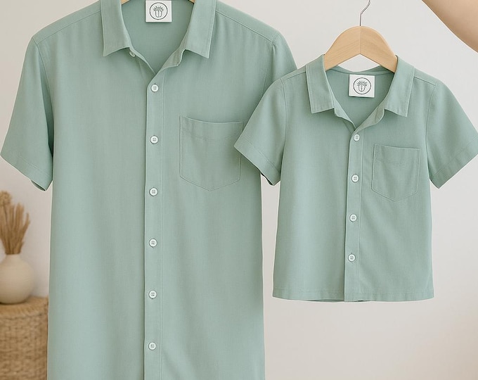 Father and son matching shirts - Tosca, Father and Son Outfit, Daddy & Me Outfit, Dad and Son Shirts, Matching Family, Father's Day Gift