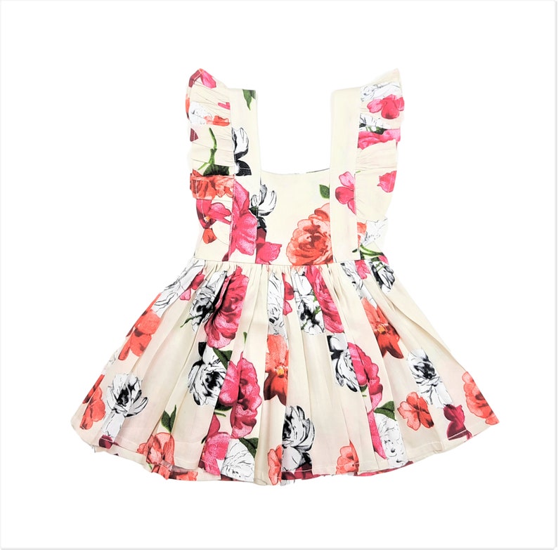 Baby Girl Flower Dress Flutter Sleeve Dress Floral Dress - Etsy