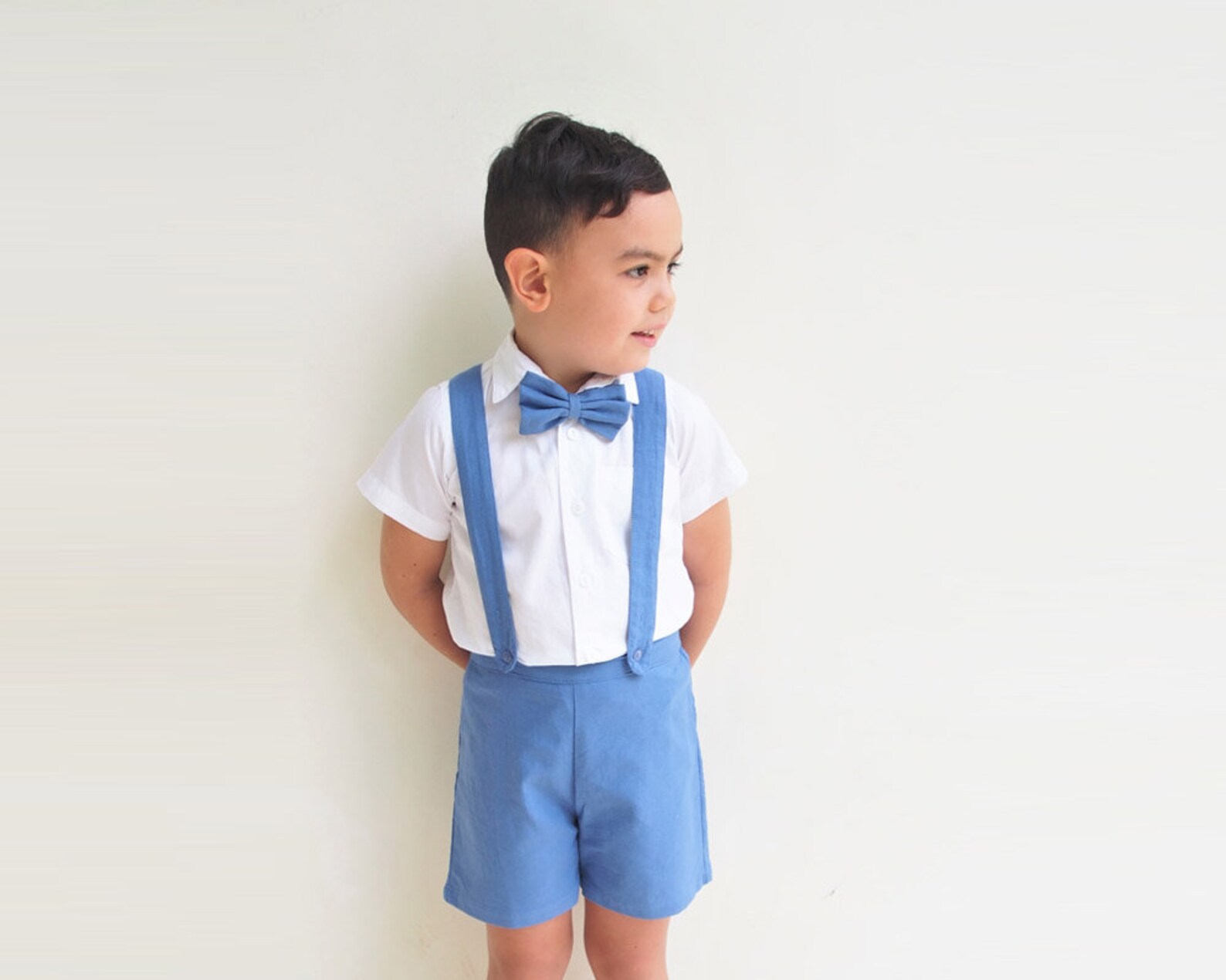 Kazo & Friends Boy Suspender Shorts