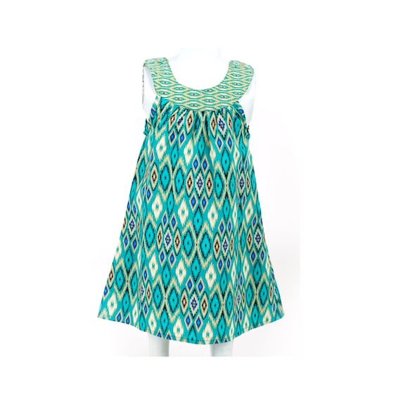 ikat baby frocks