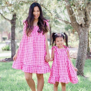 Mother Daughter Matching Dress Red Etsy