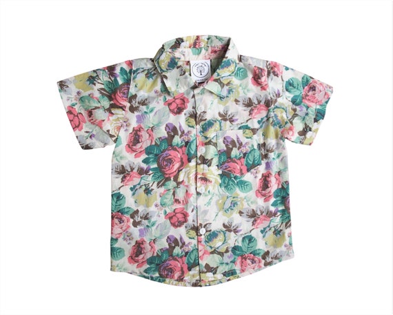 baby boy flower shirt