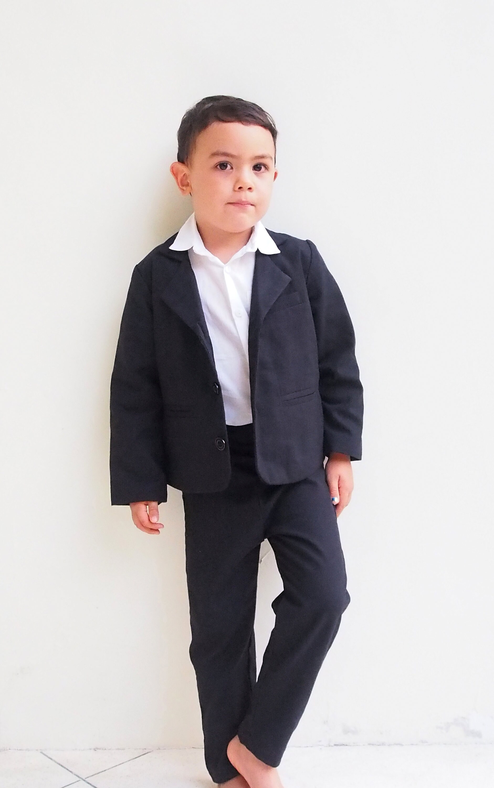 boys black blazer jacket