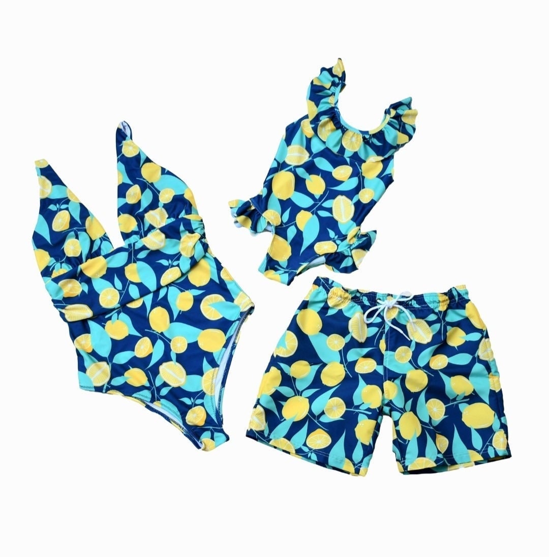 Mommy and Me Yellow Ohia Bikini Bundle 50% Off