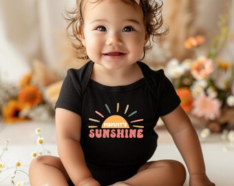 Mama's Sunshine Newborn Bodysuit | Cute Baby Bodysuit | Gift Newborn Bodysuit | New Baby Gift | Retro Baby Romper | Boho Baby Bodysuit