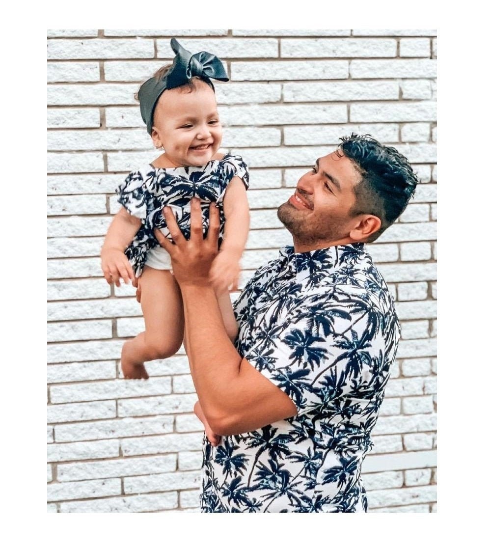 Daddy and me matching Outfit Father and Daughter matching Outfit Matching Shirt Tropical shirt Fathers day Gift Dad Gift Dad baby outfit