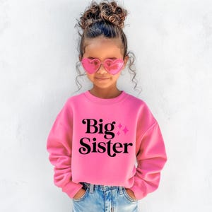 Big Sister Toddler Sweatshirt | Sister Toddler Crewneck Pullover | Pregnancy Announcement Crewneck | Cute Kids Pullover | Big Sister Gift