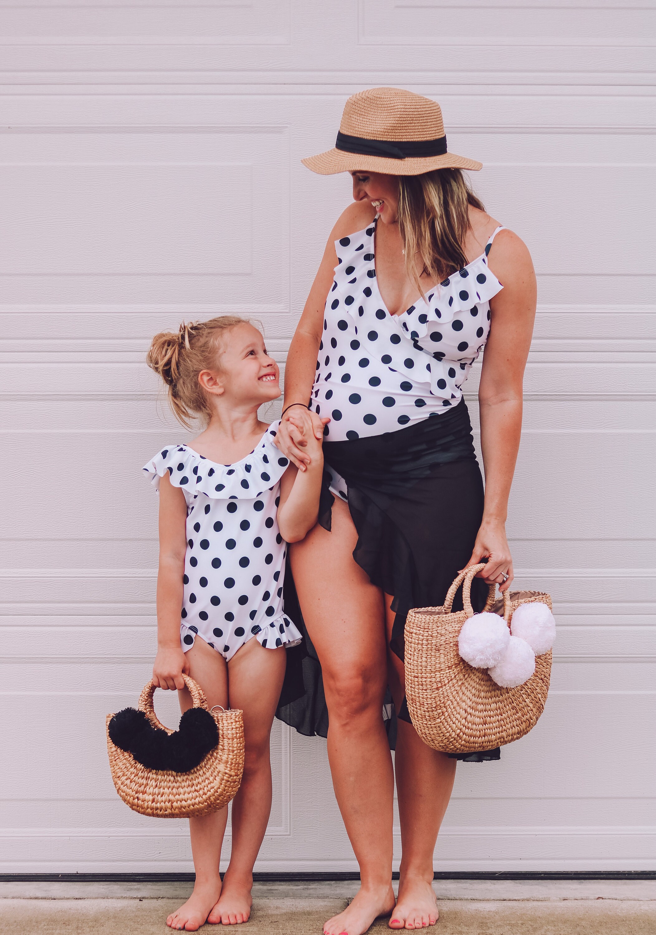 Mommy and Me Outfit Polka Dot Swimsuit Mommy and Me Etsy
