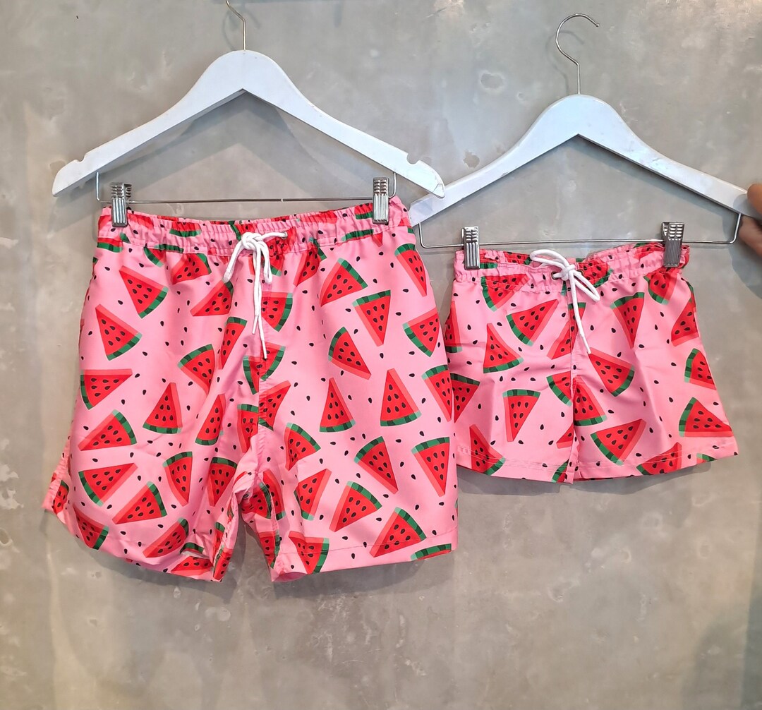 Father Son Matching Swim Trunks, Father & Son Matching Swimsuit, Dad