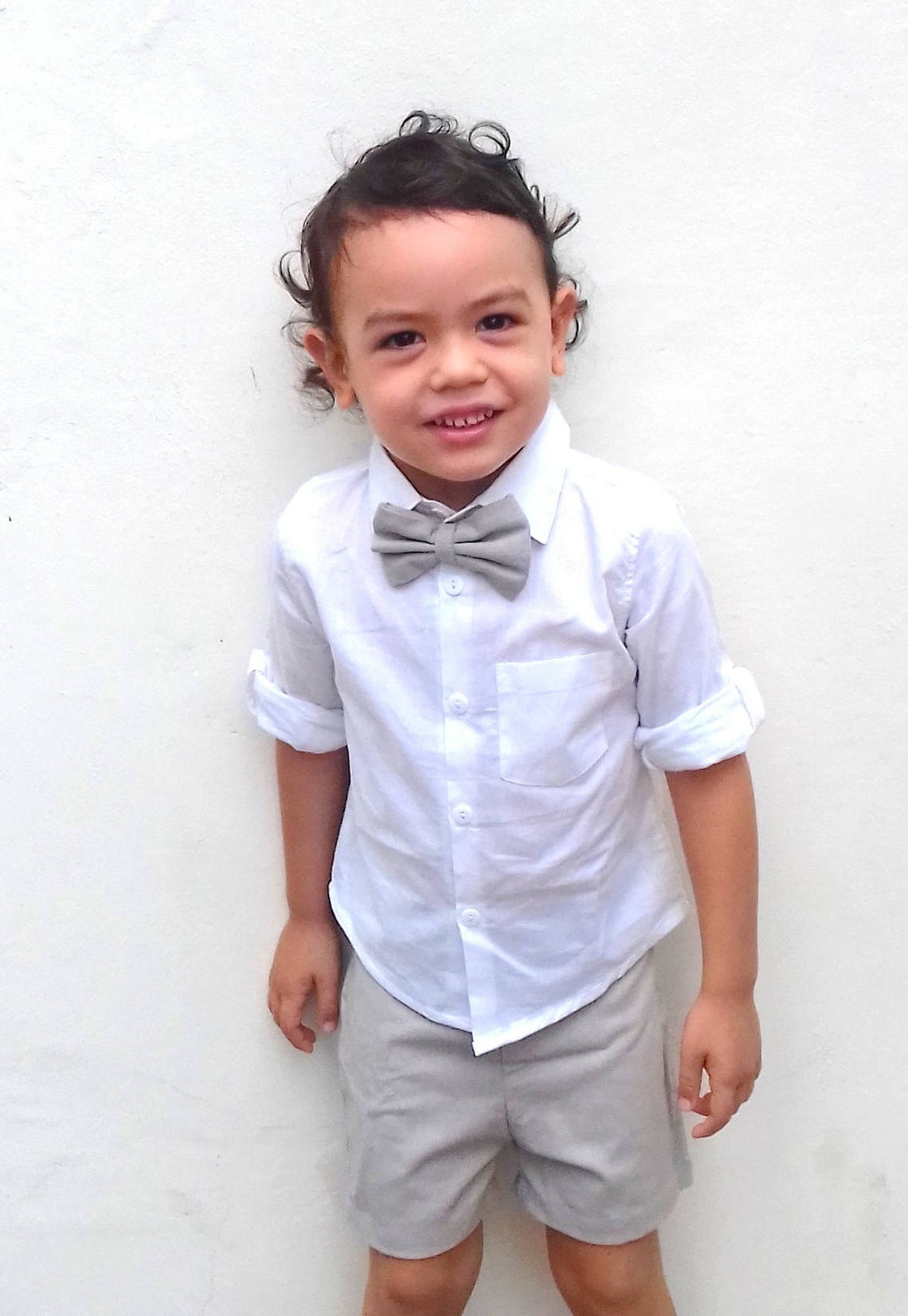 Boy white dress shirtboy button shirt Ring bearer Outfitboy Etsy