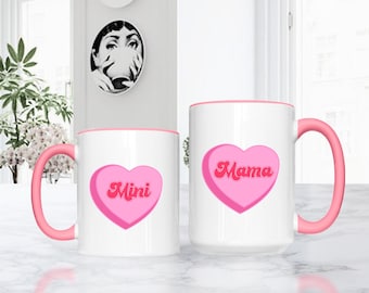 Mommy and Me mugs | Matching family mugs | Matching mugs for mom and kids | Family coffee mugs | Matching mommy and me cup | Cute family mug