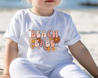 Beach Babe Kids Tee | Beach Girls T-Shirt | Toddler Girl Shirt | Hippie Kids Shirt | Boho Kids Shirt | Beach Kids Tee | Summer Kids Shirt