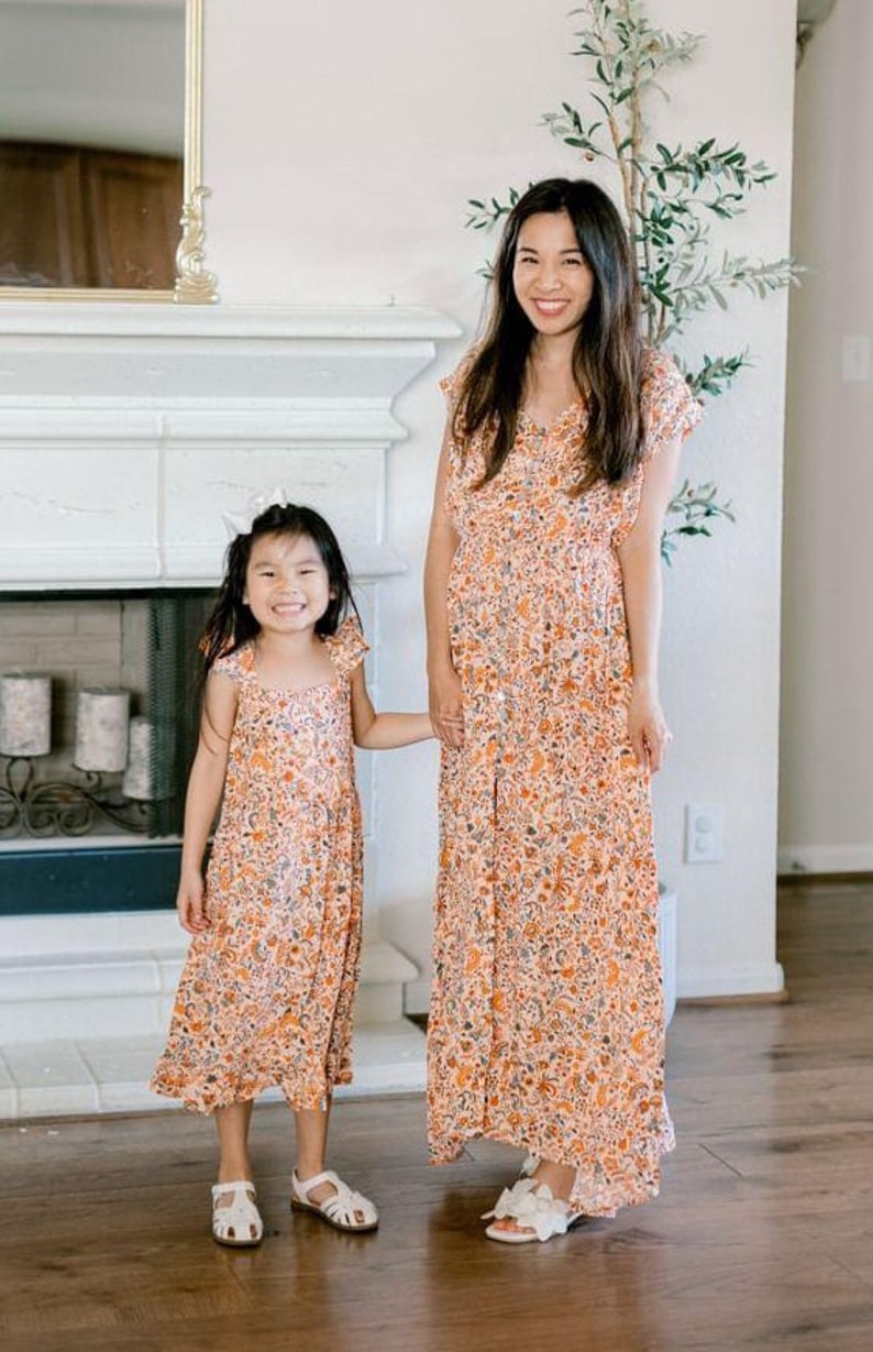 Mommy and Me dresses Mommy and Me matching outfits Mommy and me outfits Mom Daughter Dress Mommy and Me Gifts Mother's day gift zdjęcie 2