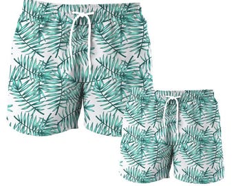 Father Son Matching Swim Trunks, Father & Son Matching Swimsuit, Dad and Son Matching Swim Trunks, Father Son Matching Outfit, Dad Gift