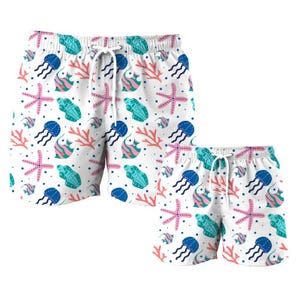 Vader en zoon bijpassende zwembroek, vader en zoon bijpassende zwembroek, vader en zoon bijpassende zwembroek, vader zoon bijpassende outfit, vader cadeau