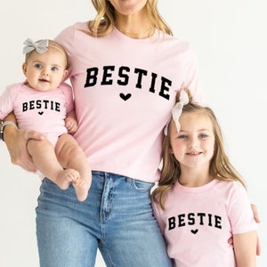 Besties T-Shirts, Mommy & Me, Matching T-Shirts, Mom T-Shirt, Mini Me Shirt, Partnerlook Shirts, Best Friends Shirts, Mother's Day Gift