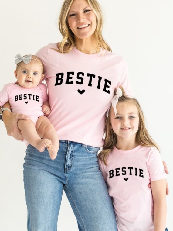 Besties T-shirts, Mommy \u0026 Me, Matching T-shirts, Mom T-shirt, Mini Me Shirt,  Partnerlook Shirts, Best Friends Shirts, Mother's Day Gift - Etsy Canada
