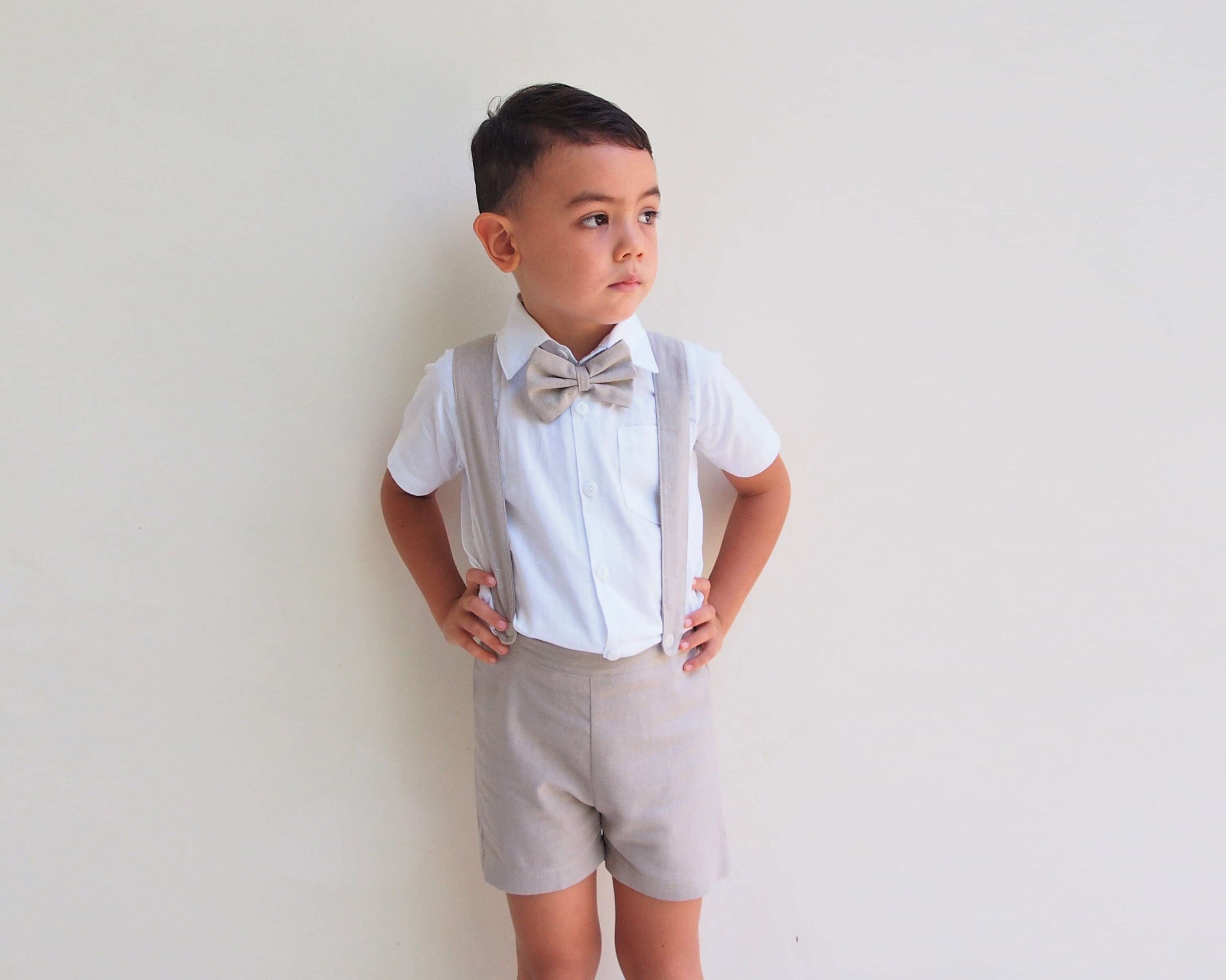 4 Pcs Boy Christening Outfit 
