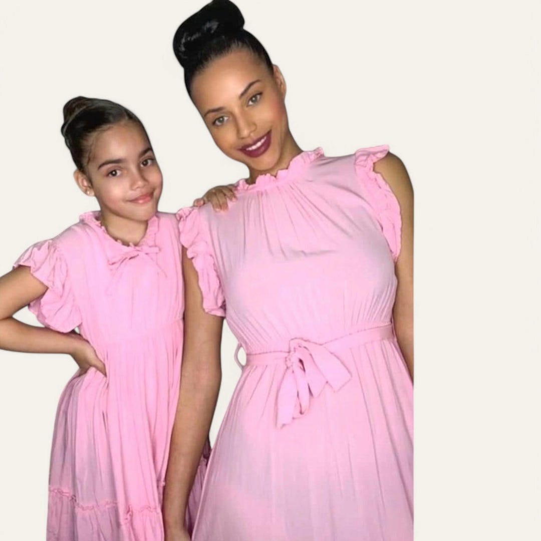 Mommy & Me Dresses, Pink Mommy and Me Matching Outfits, Pink Mother ...