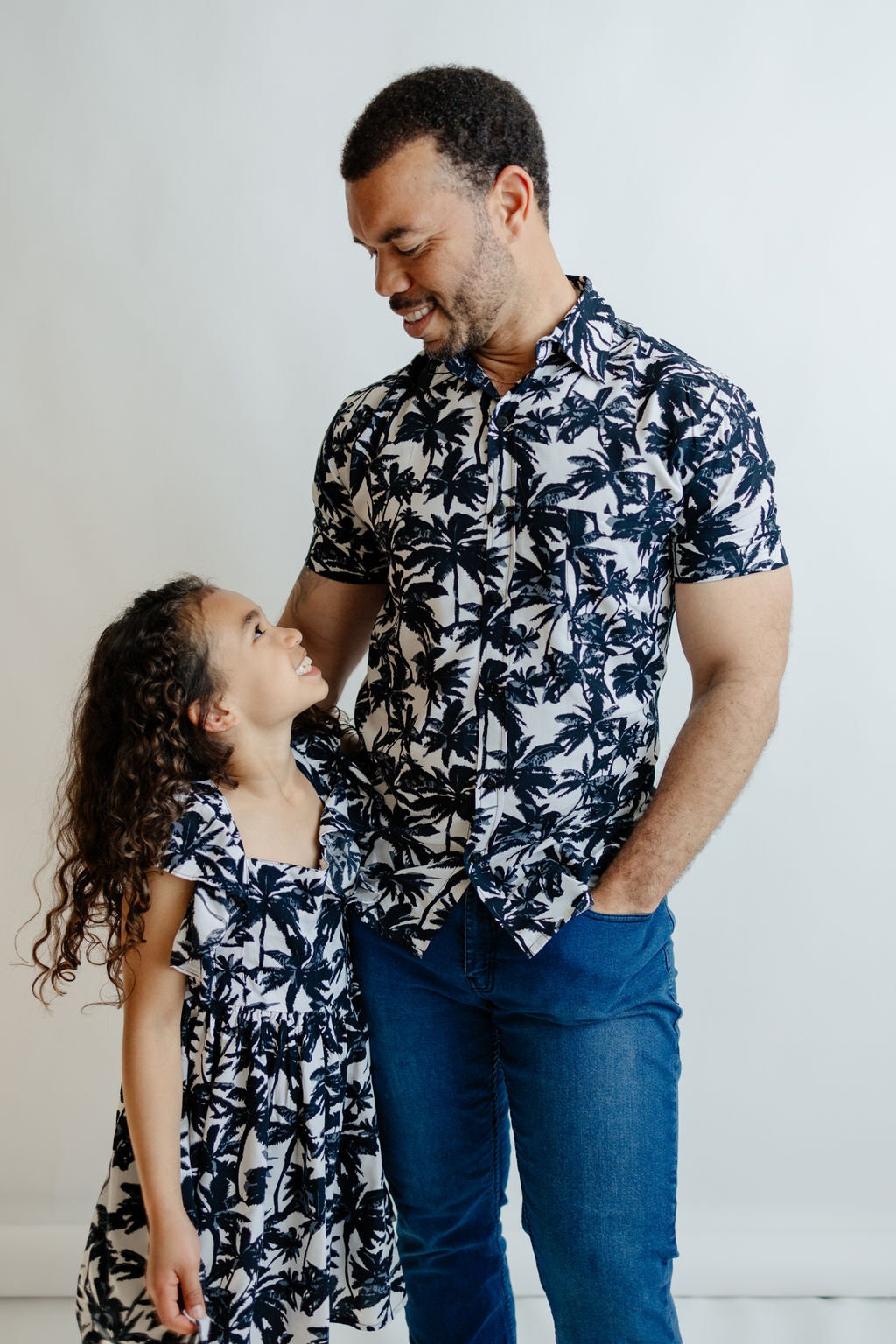 Mommy daddy and top me matching outfits