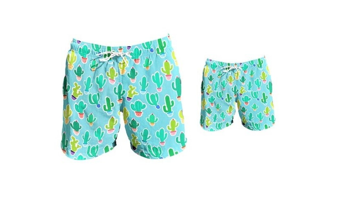 Father Son Matching Swim Trunks, Father and Son Matching Swimsuit, Dad