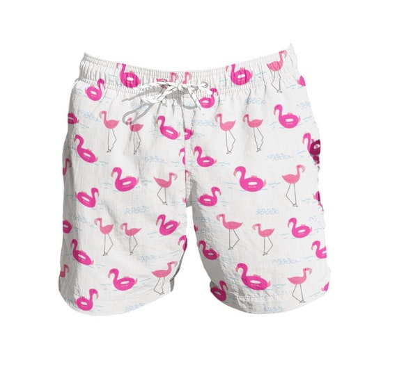 boys flamingo swim trunks