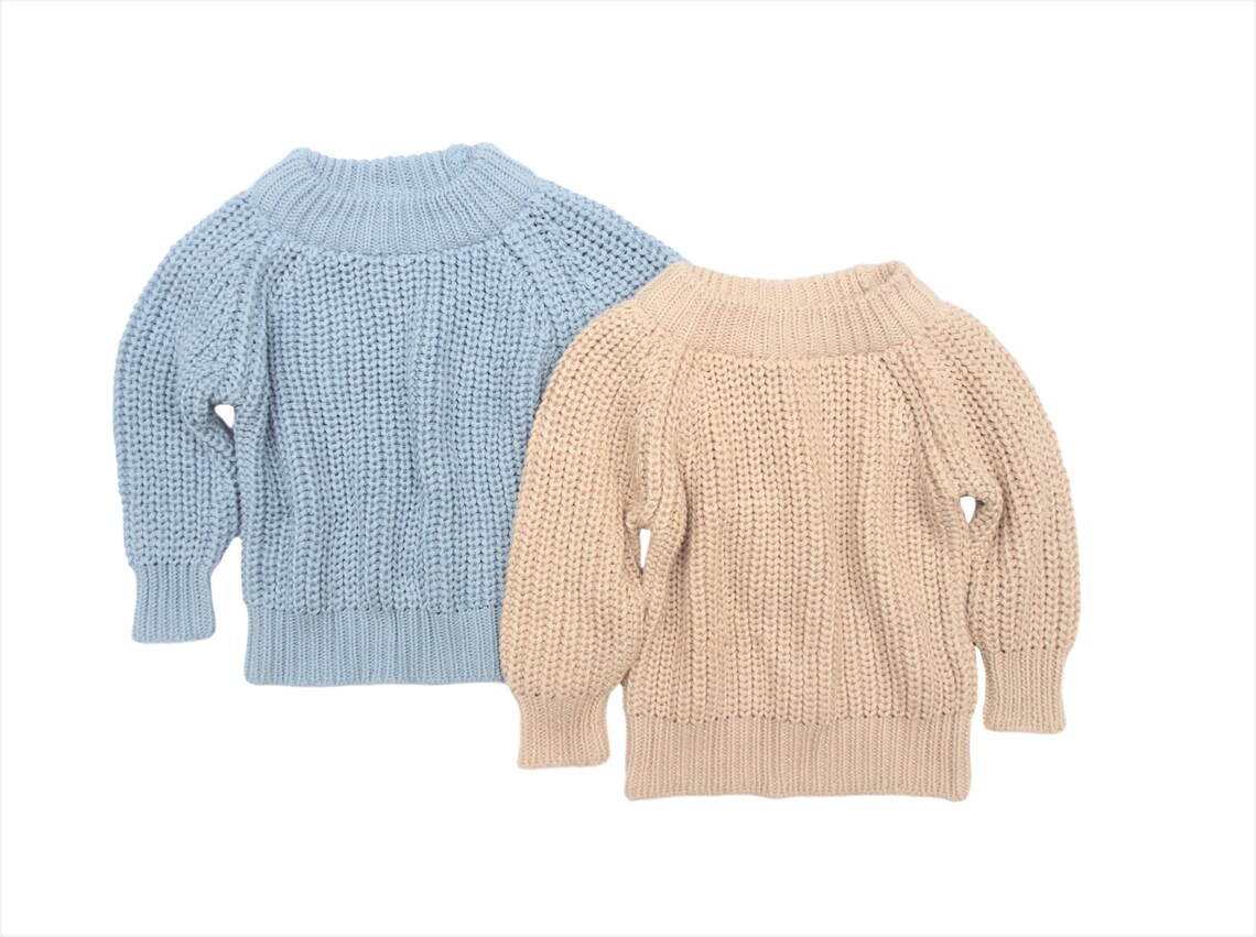 Blue knitted Jumper Knitwear Baby Jumper Kids Knitwear Etsy