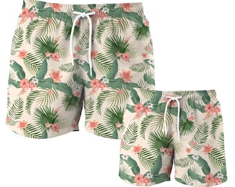 Father Son Matching Swim Trunks, Father & Son Matching Swimsuit, Dad and Son Matching Swim Trunks, Father Son Matching Outfit, Dad Gift