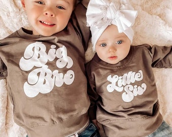 Brother & Sister matching Outfit, Siblings Outfit, Lil Bro Sweatshirt, Big Sis Sweatshirt, Big Bro Sweater, Lil Sis Sweater,Matching sweater