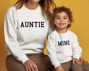 Personalizowane koszulki Ciotki i Ciotki, Najlepsze prezenty dla nowej ciotki, Bluza Ciotki, Bluzy Ciotki Mnie, Ciocia Siostrzeniec, Koszulki Ciotki Siostrzenicy