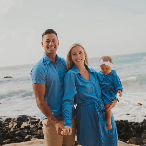 mom dad and me homecoming dresses Mommy and me Orchid dress set