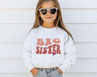 Große Schwester Kleinkind Sweatshirt | Schwangerschaft Ankündigung Pullover