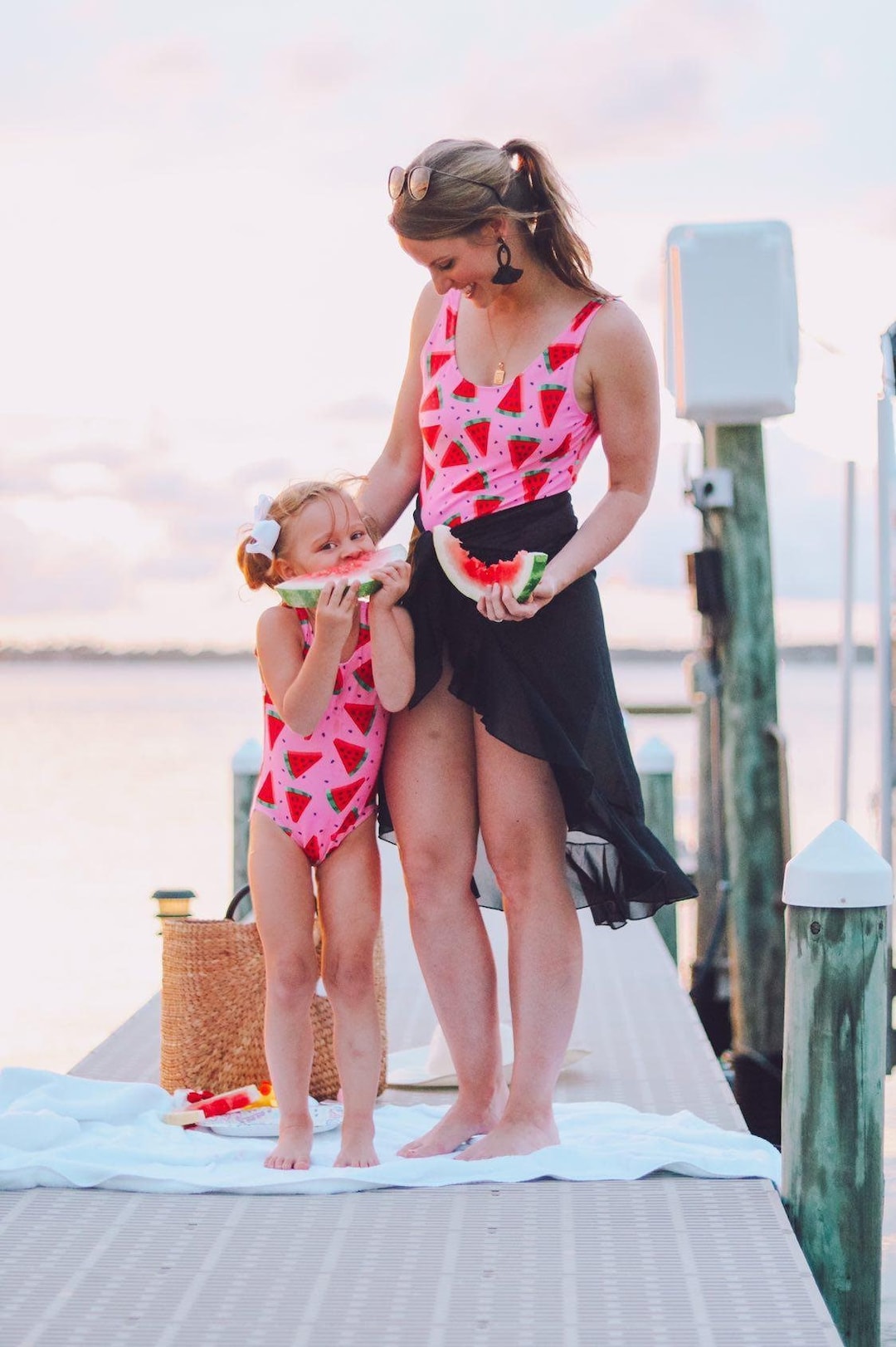 Plus size mommy and me swimwear cheap