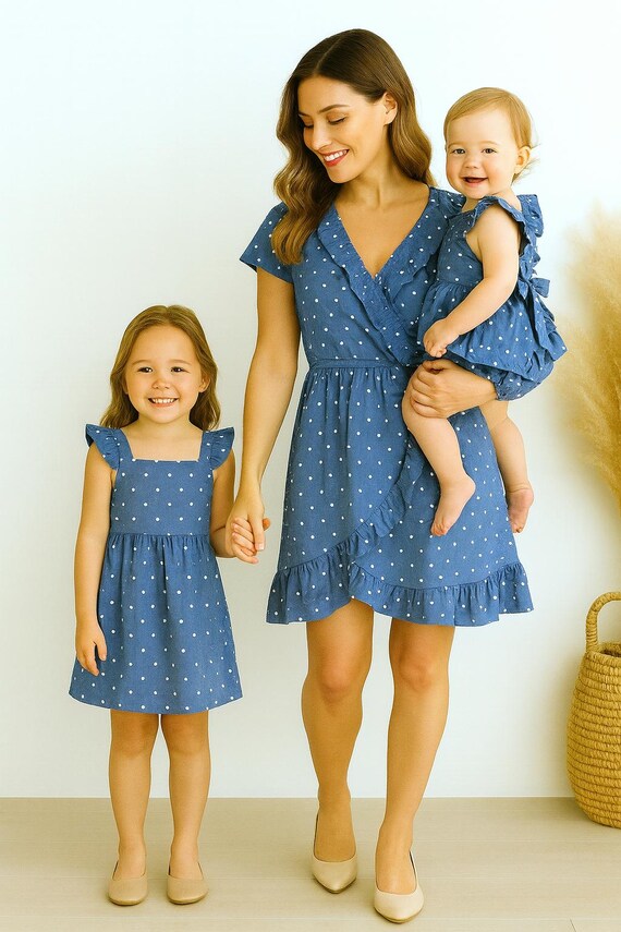 white christmas dresses Denim Me Please Dress – Skylar & Company Boutique main image 0