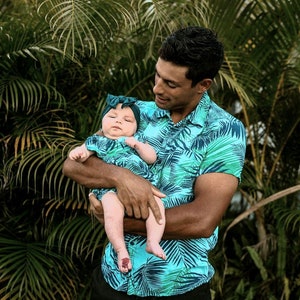 Daddy and me matching Outfit, Father and Daughter matching Outfit, Matching Shirt, Tropical shirt, Fathers day Gift,Dad Gift,Dad baby outfit