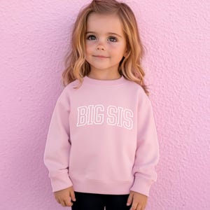 Big Sister Toddler Sweatshirt | Sister Toddler Crewneck Pullover | Pregnancy Announcement Crewneck | Cute Kids Pullover | Big Sister Gift