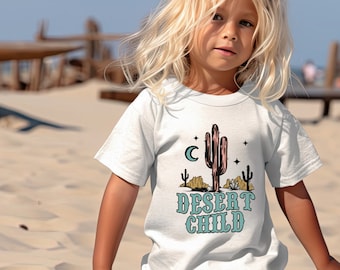 Desert Child Shirt | Beach Kids Tee | Boho Kids Shirt | Beach Kids Tee | Summer Kids T-Shirt | Toddler Tees | Toddler Birthday Gift